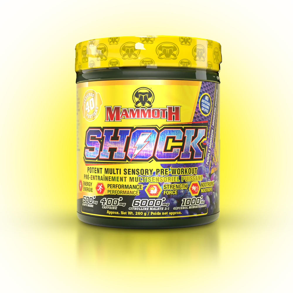 Mammoth SHOCK Pre-Workout 40 servings Mammoth Top Nutrition Canada