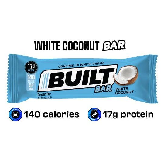Built Protein Bar (1 bar) Protein Snacks White Coconut Built Bar