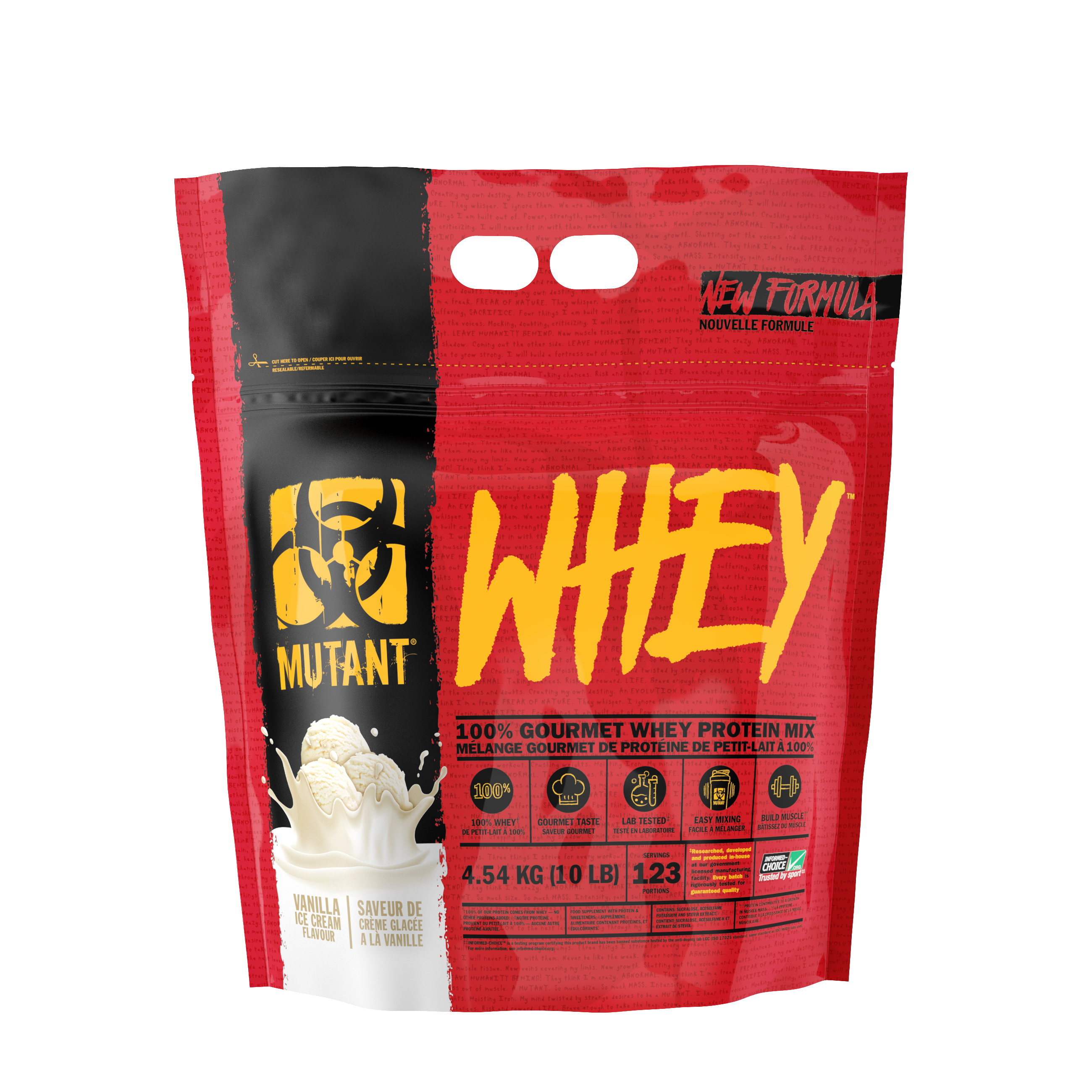 Mutant Whey (10 lbs) Whey Protein Vanilla Ice Cream Mutant