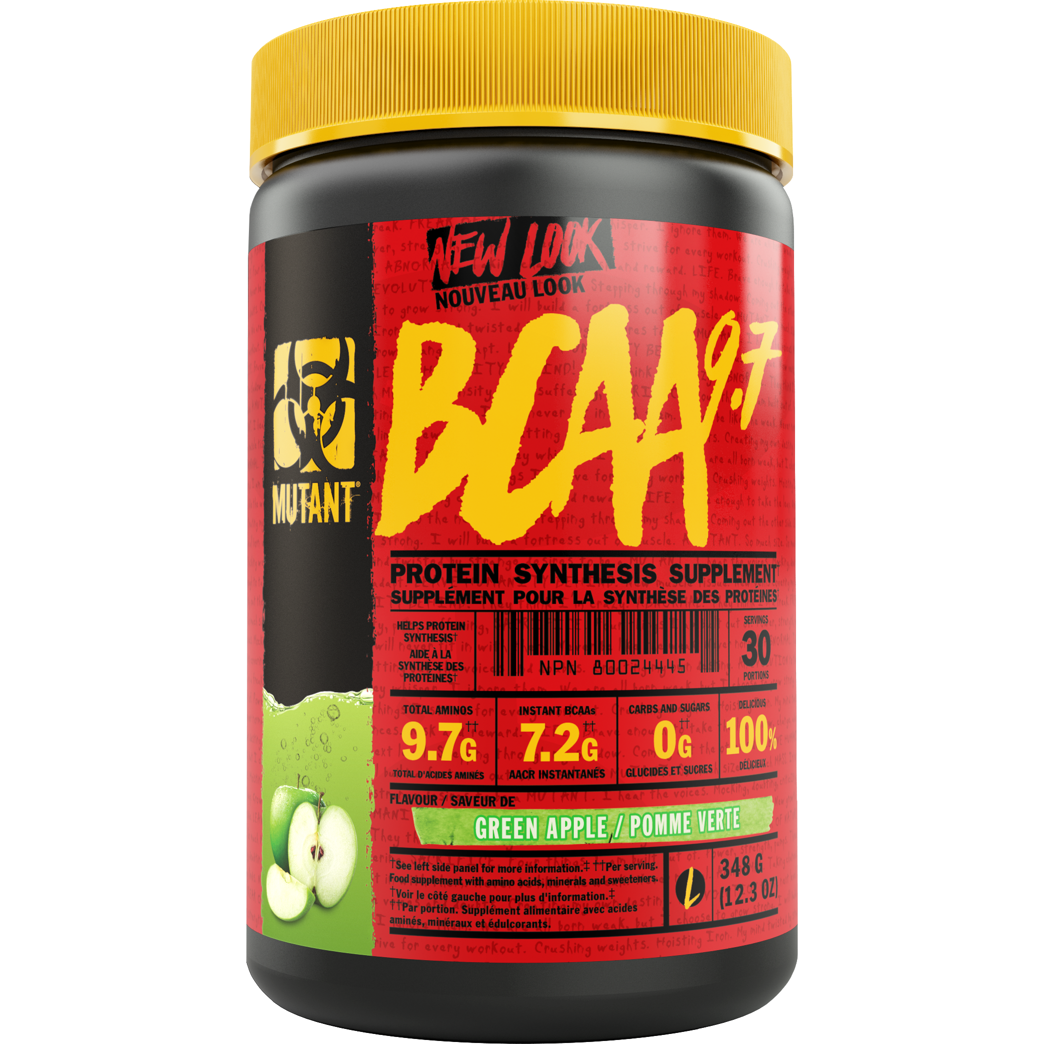 Mutant BCAA 9.7 (30 servings) BCAAs and Amino Acids Green Apple Mutant
