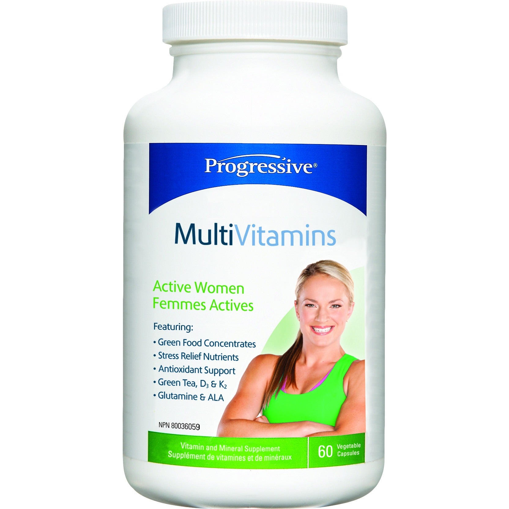 Progressive Active Women's Multivitamin 60caps BEST BY 10/23 Multivitamins Progressive