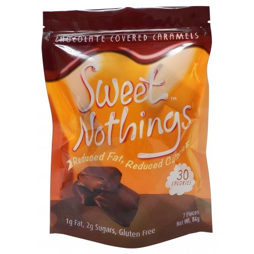 Sweet Nothings KETO Low-Calorie Chocolate Candy (1 bag of 7 servings) Protein Snacks Chocolate Covered Caramels sweet nothings