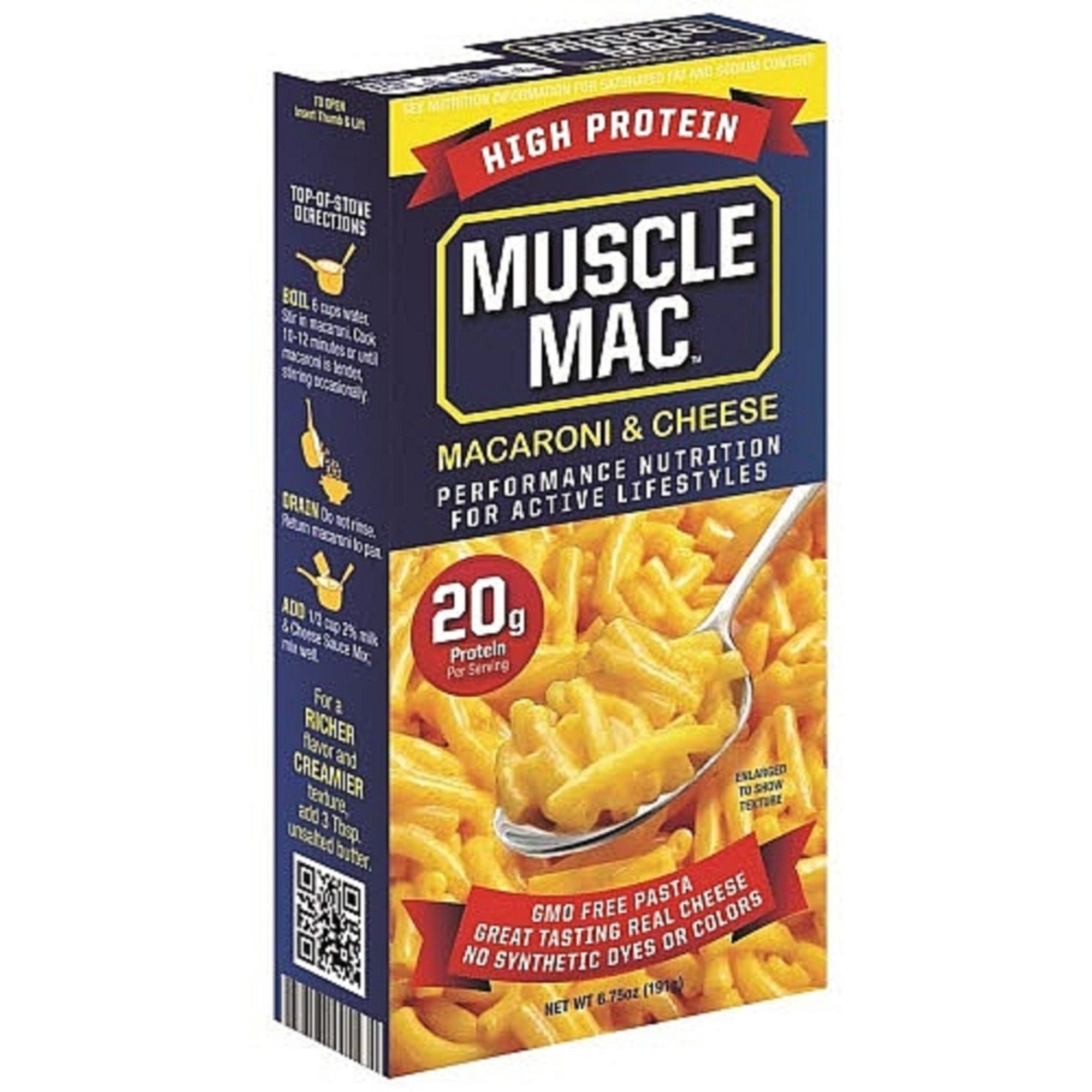 MuscleMac Protein Mac and Cheese Box Food MuscleMac