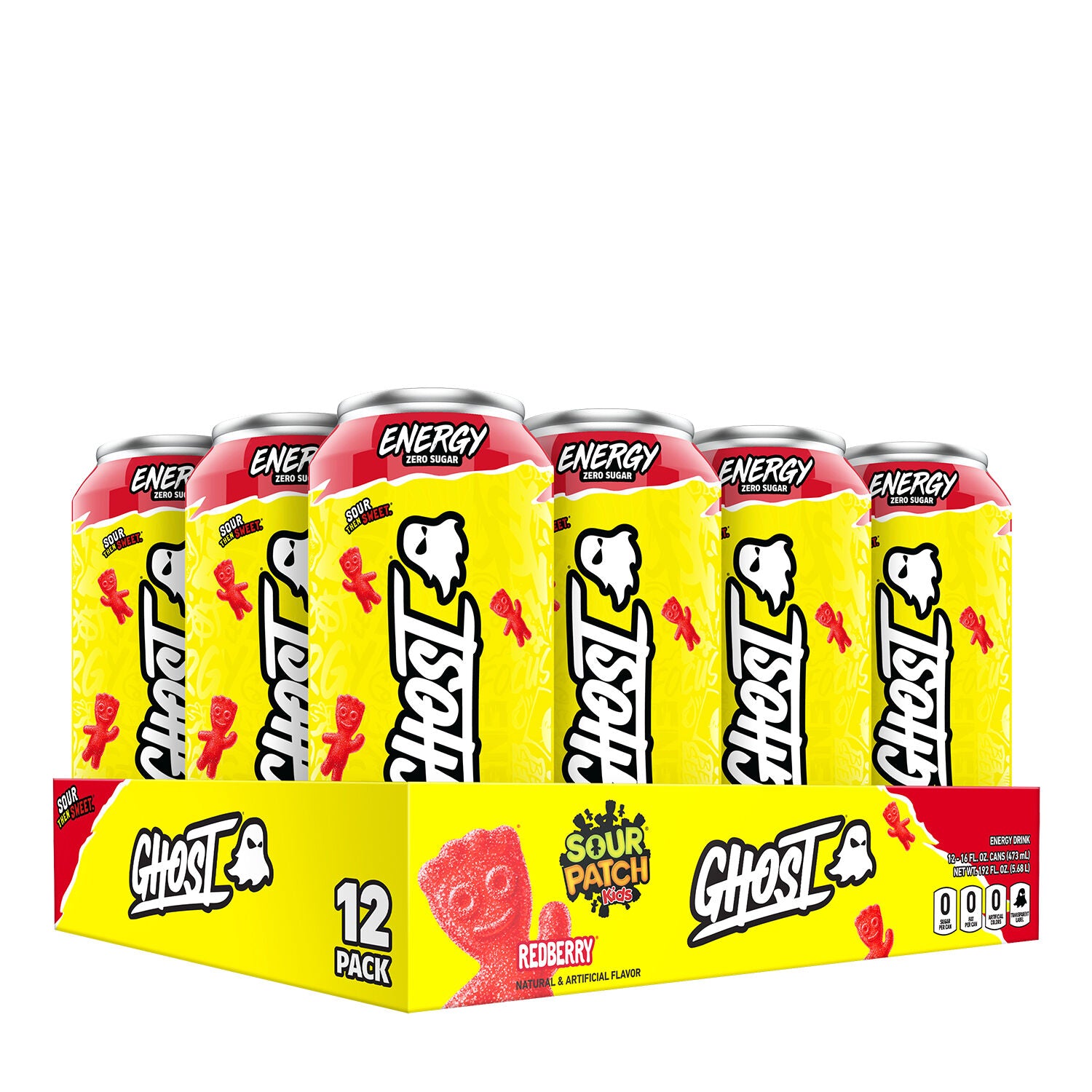 GHOST Energy Drink (1 case of 12 cans) Protein Snacks RedBerry Sour Patch Kids GHOST ghost-energy-drink-1-case-of-12-cans