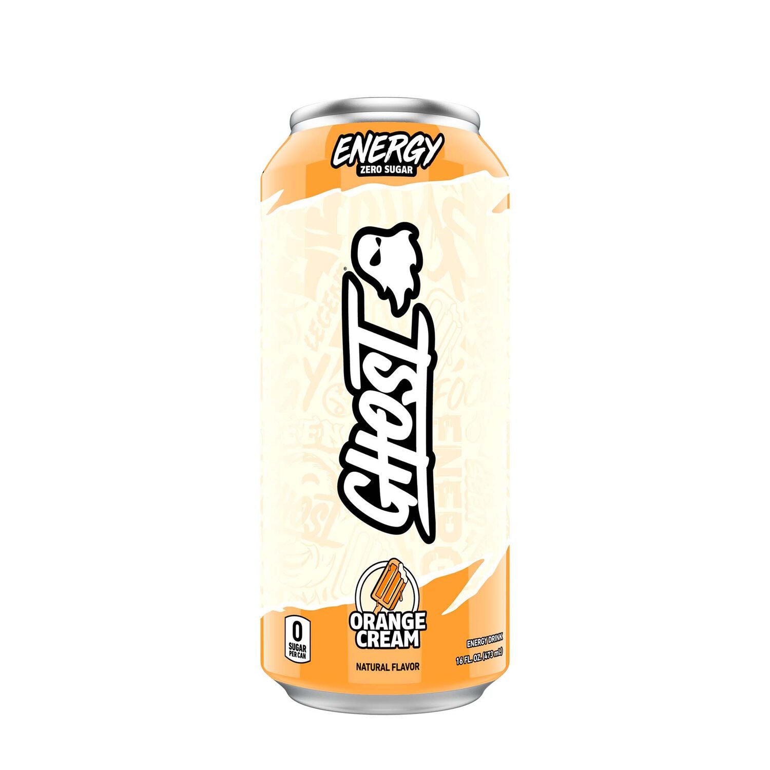 GHOST Energy Drink (1 can) Protein Snacks Orange Cream GHOST