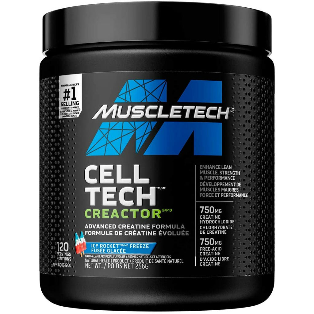 MuscleTech Creactor - Créatine HCL et créatine acide libre (120 portions)