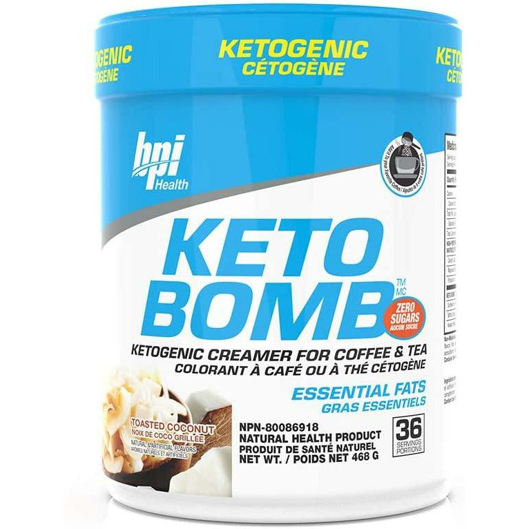 BPI Keto Bomb - Ketogenic MCT Creamer for Coffee and Tea bpi-keto-bomb-1 KETO Supplements Toasted Coconut BEST BY 08/22 BPI