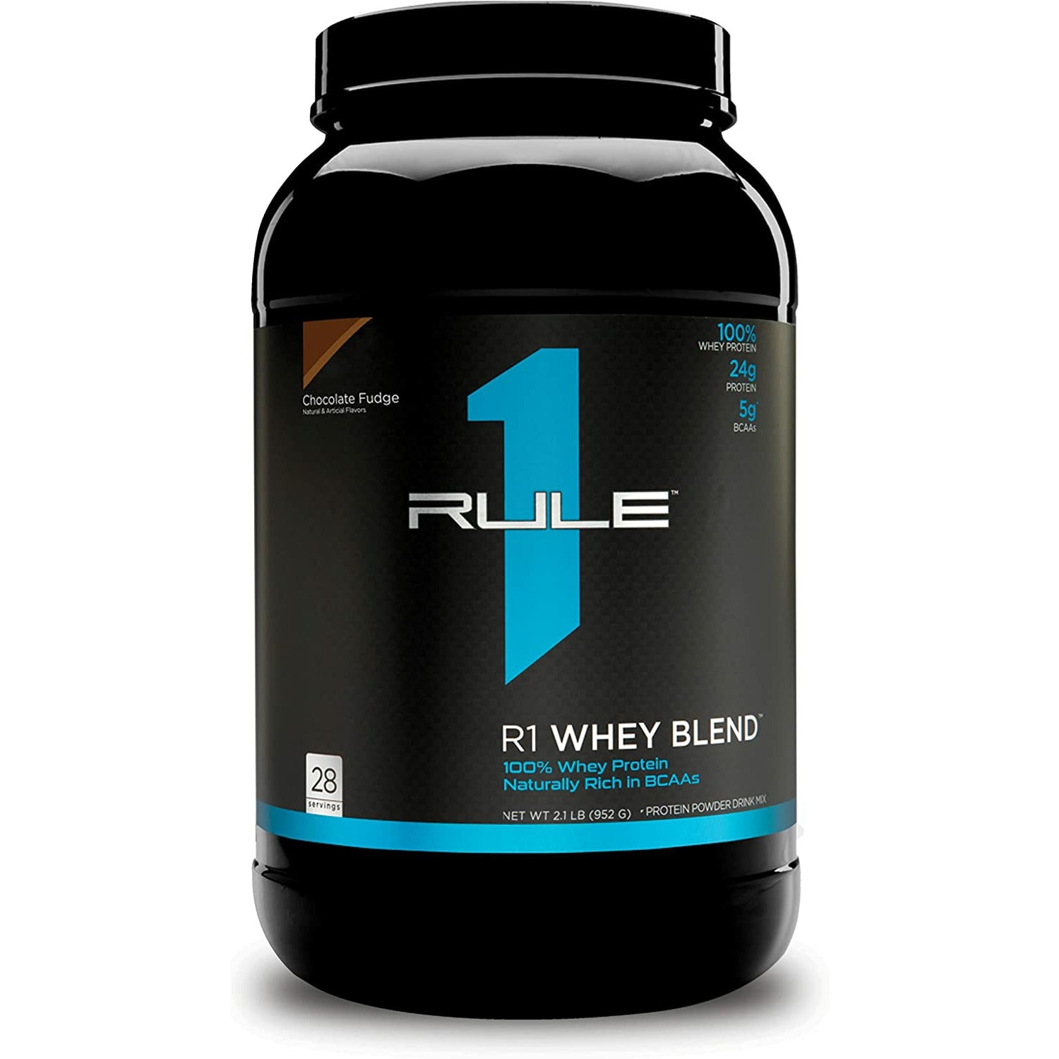 R1 Whey Blend (2lbs - 28 servings) Whey Protein Blend Chocolate Fudge Rule1