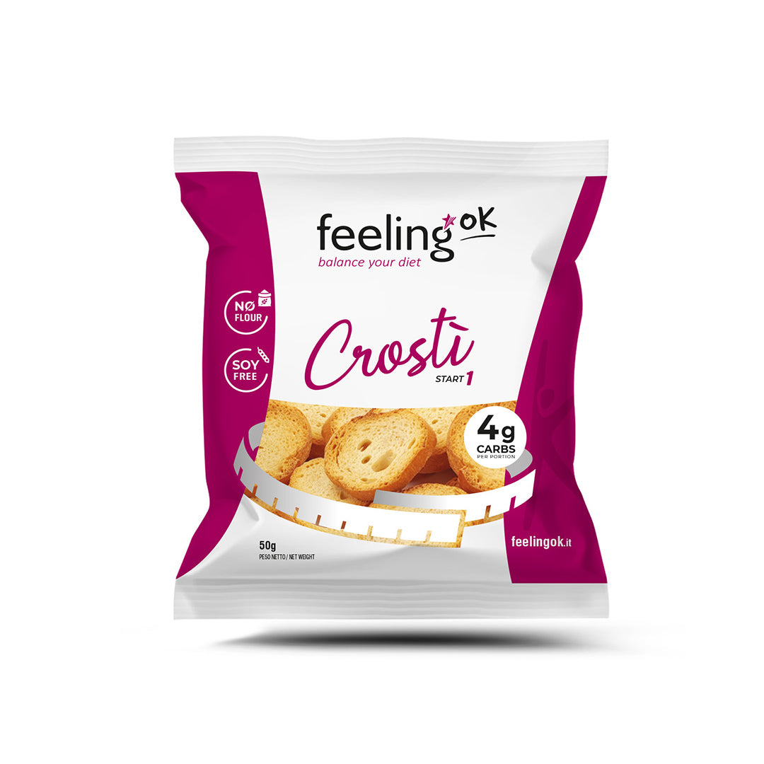 FeelingOK Crosti Keto Protein Croutons (1 bag) feelingok-crosti-start-50g Protein Snacks Olio (Original) FeelingOK
