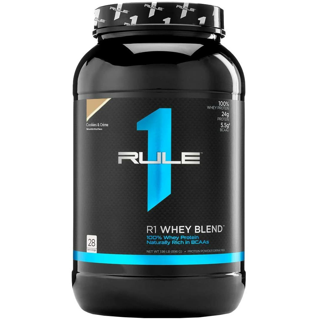 R1 Whey Blend (2lbs - 28 servings) Whey Protein Blend Cookies & Cream Rule1