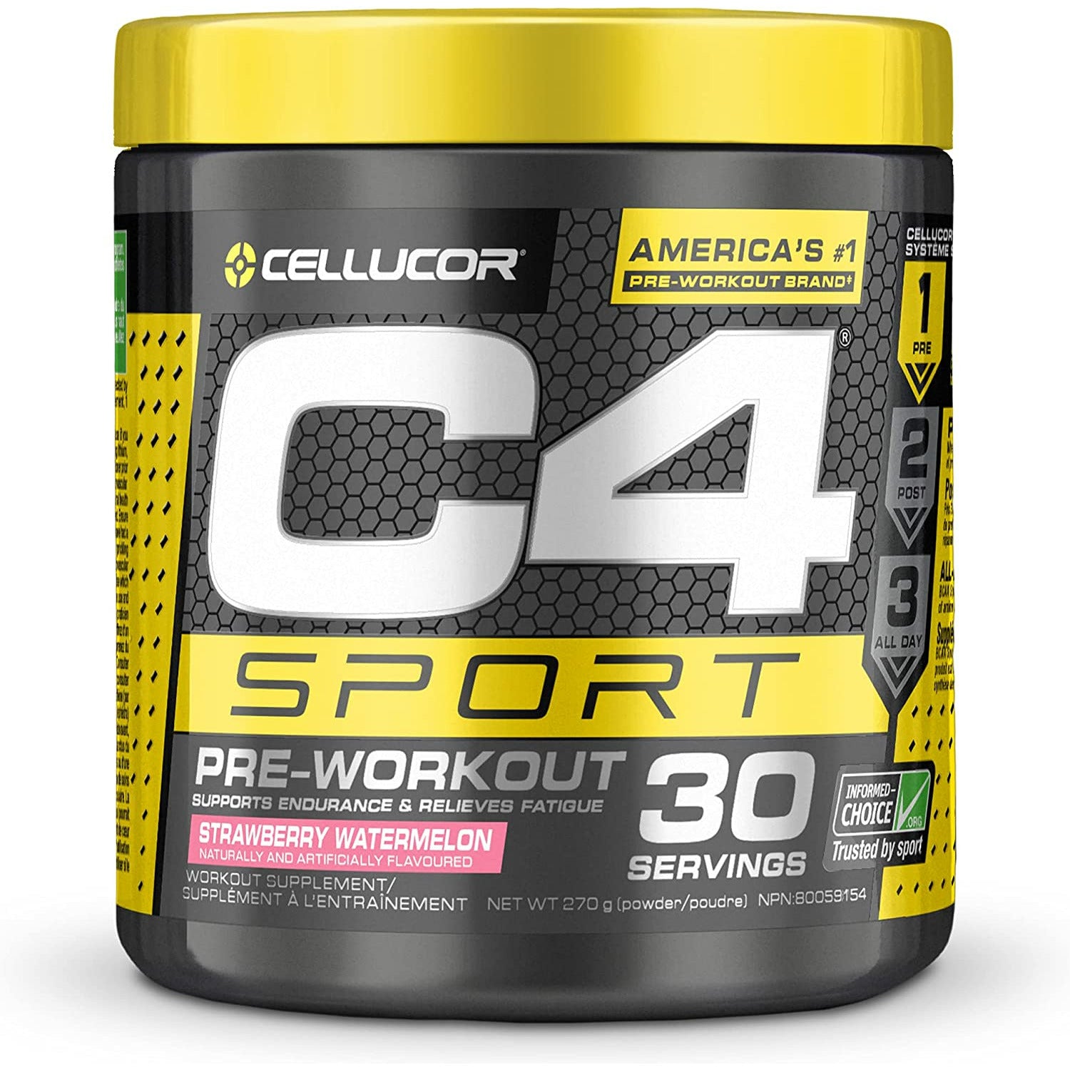 Cellucor NEW C4 SPORT Pre-Workout (30 servings) Watermelon Strawberry Cellucor
