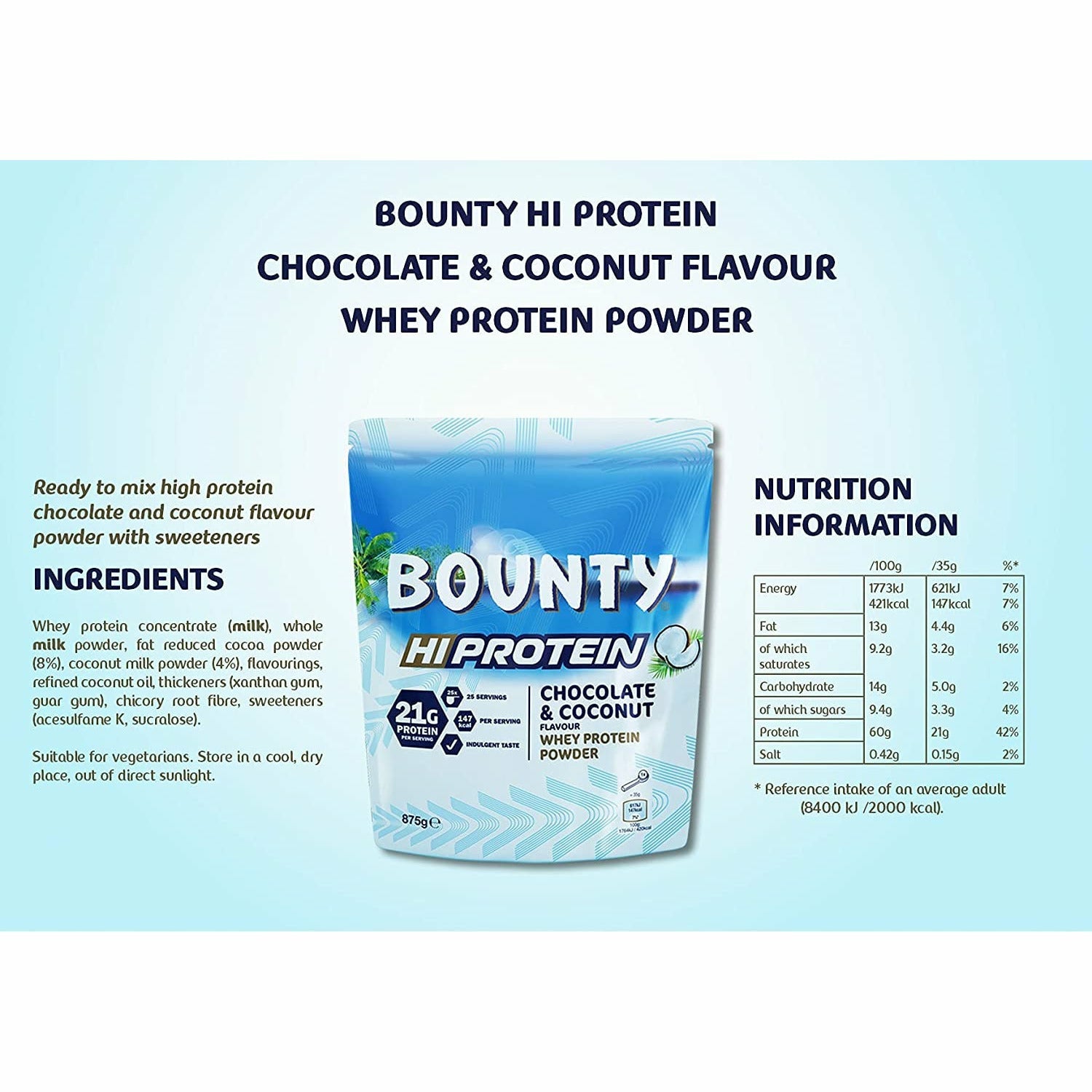 MARS Brand Hi Protein Whey Protein Powder 25 servings HiProtein Top Nutrition Canada