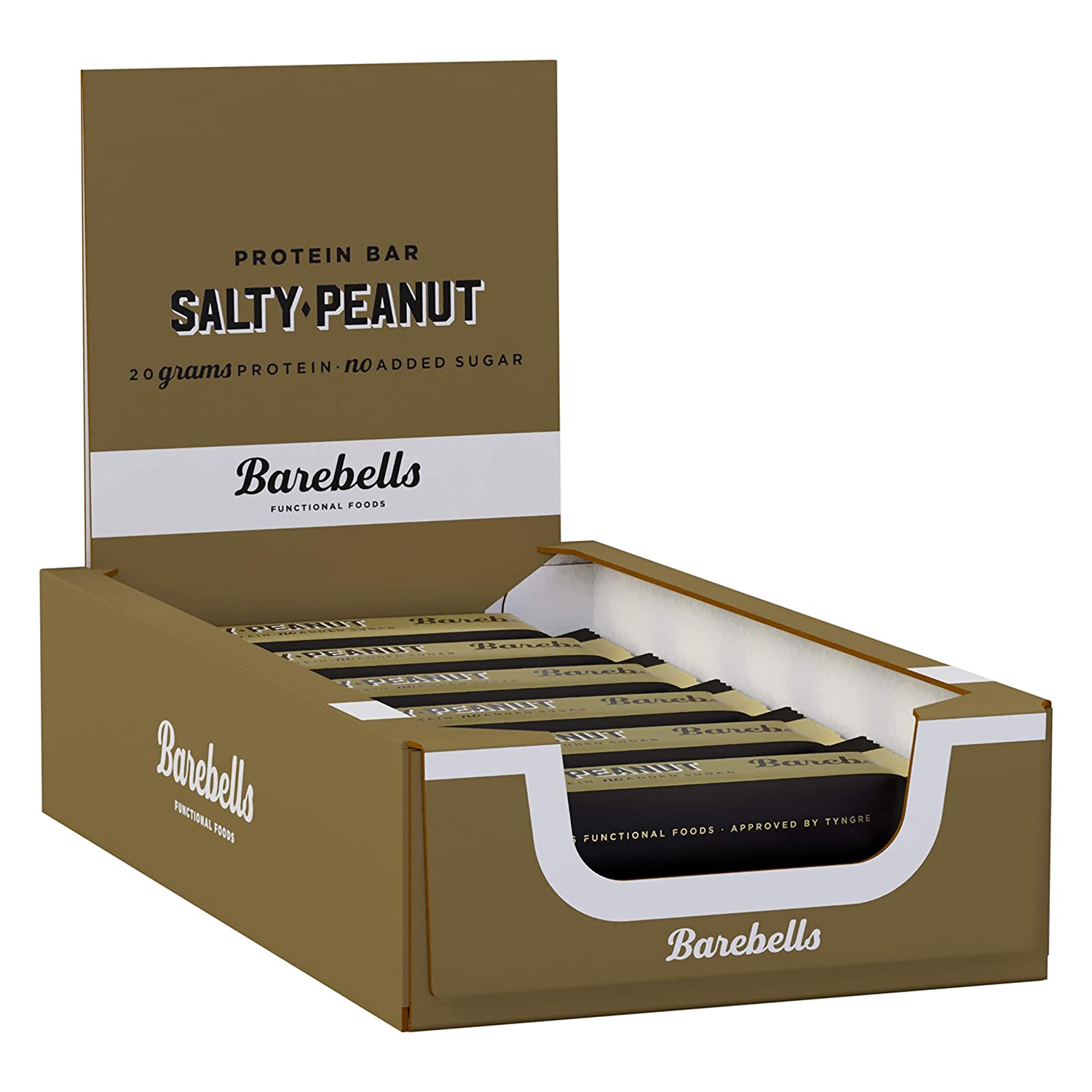 Barebells Protein Bar (Box of 12) Protein Snacks Salty Peanut BEST BY FEB/2023 Barebells