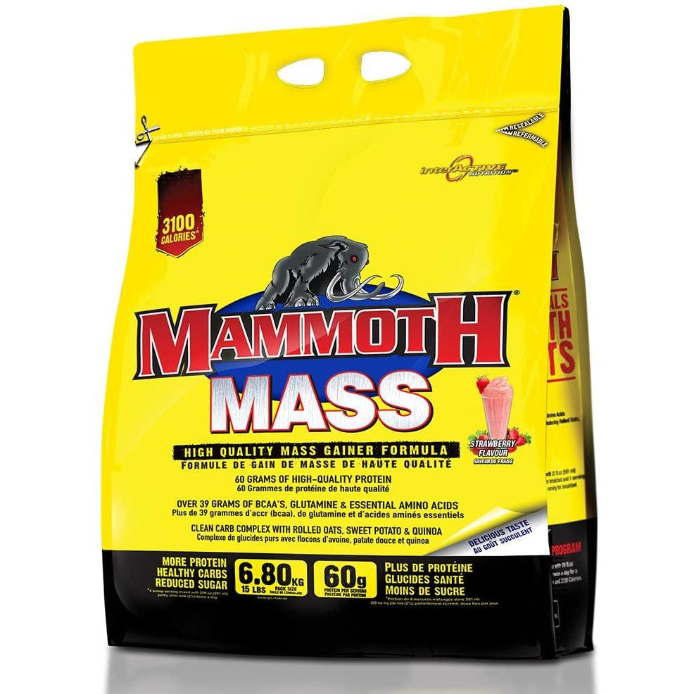 Mammoth Mass (15 lbs) Mass Gainers Strawberry Mammoth