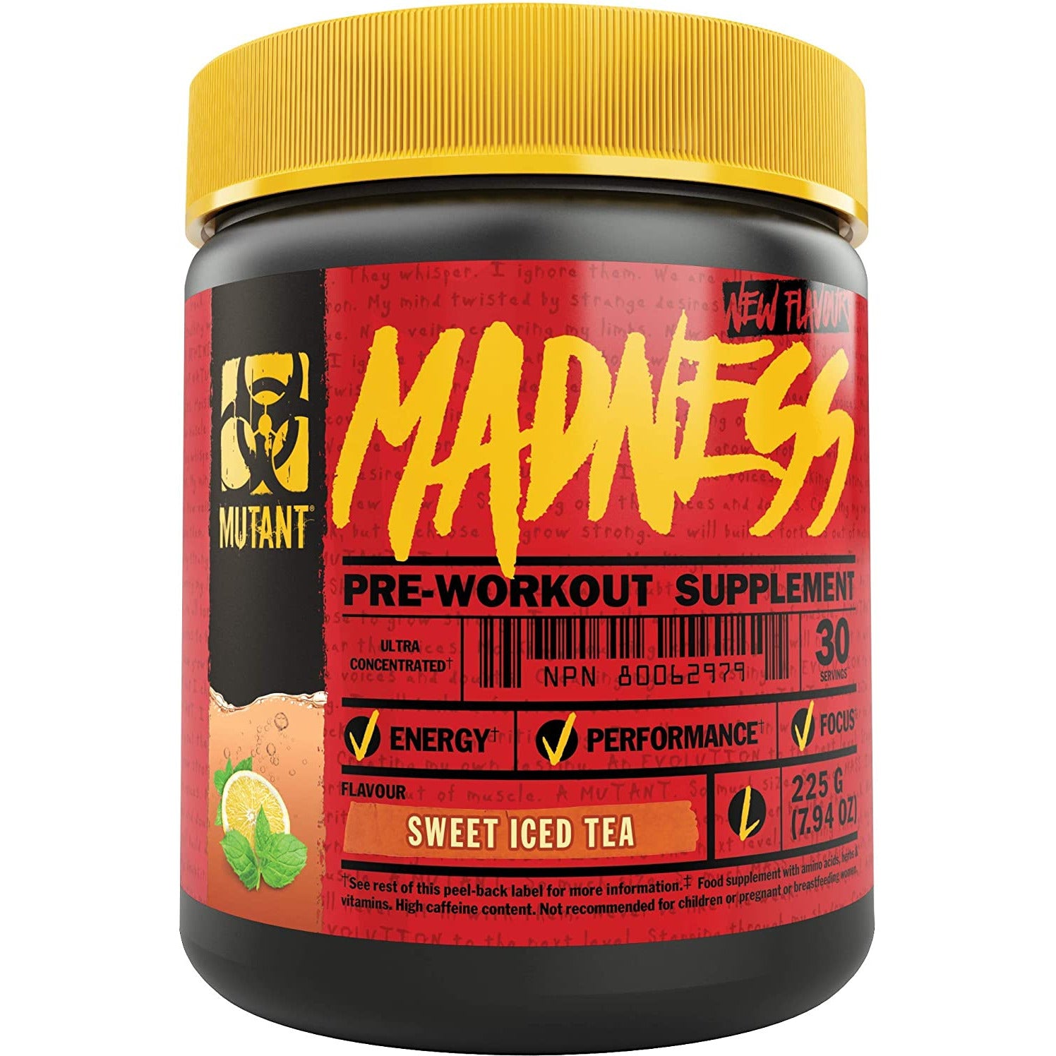 Mutant Madness (30 servings) Pre-workout Sweet Iced Tea Mutant