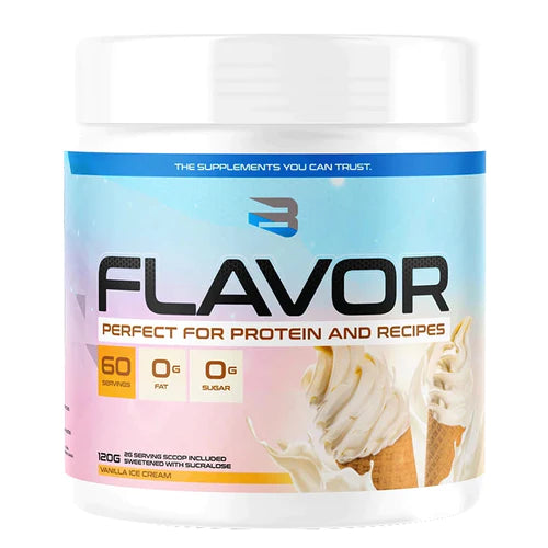 Believe Supplements Protein Flavor Pack (75 servings) (vegan, gluten-free and keto!) Whey Protein NEW Vanilla Ice Cream (60 servings) Believe Supplements