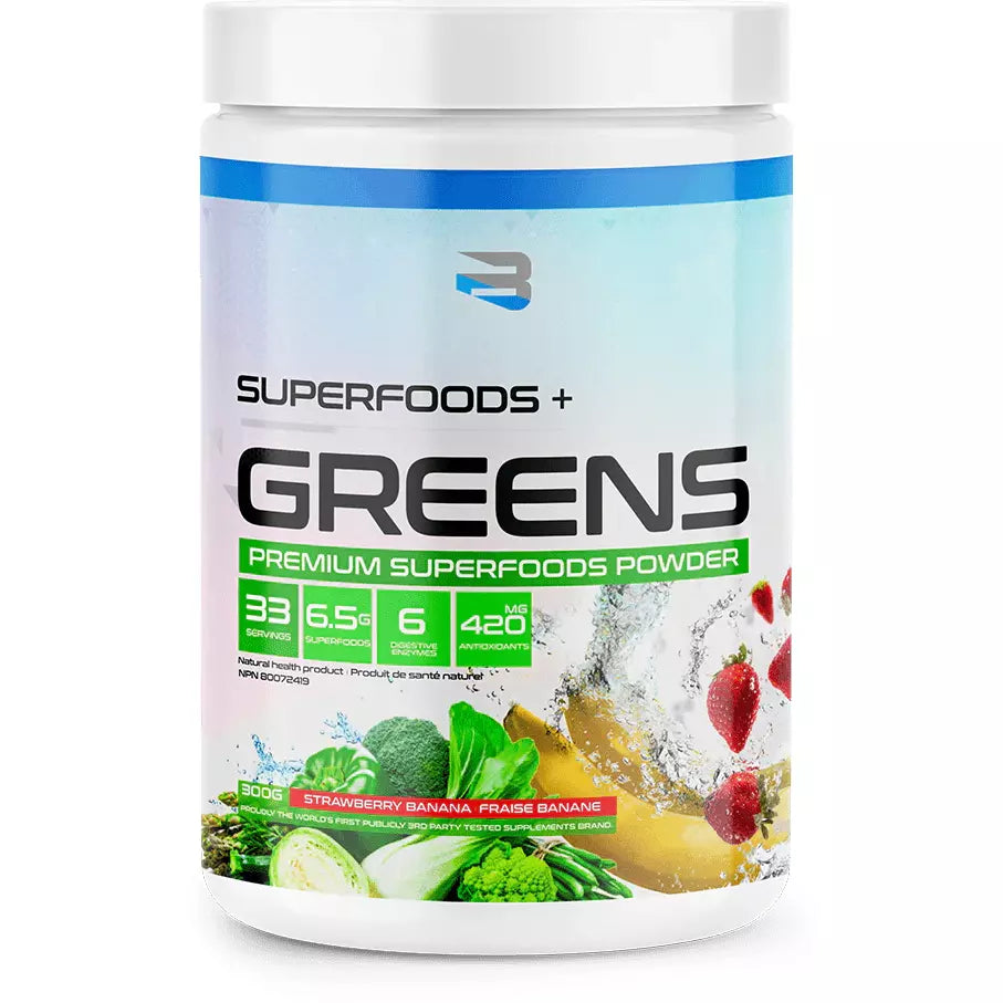 Believe Supplements Organic Greens (33 servings) believe-supplements-organic-greens-33-servings Greens Strawberry Banana Believe Supplements