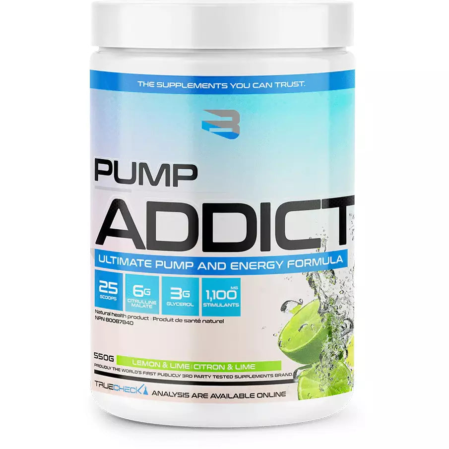 Believe Pump Addict Pre-Workout (50 servings) Pre-workout Lemon & Lime Believe Supplements