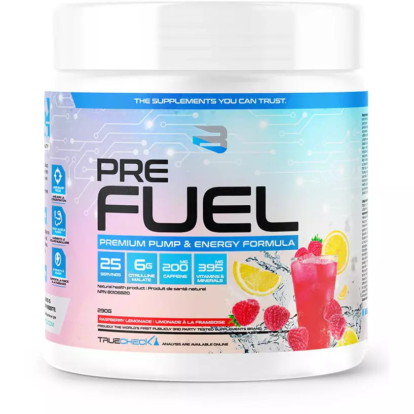 Believe Supplements Pre Fuel PRE WORKOUT (25 servings) Pre-workout Raspberry Lemonade Believe Supplements