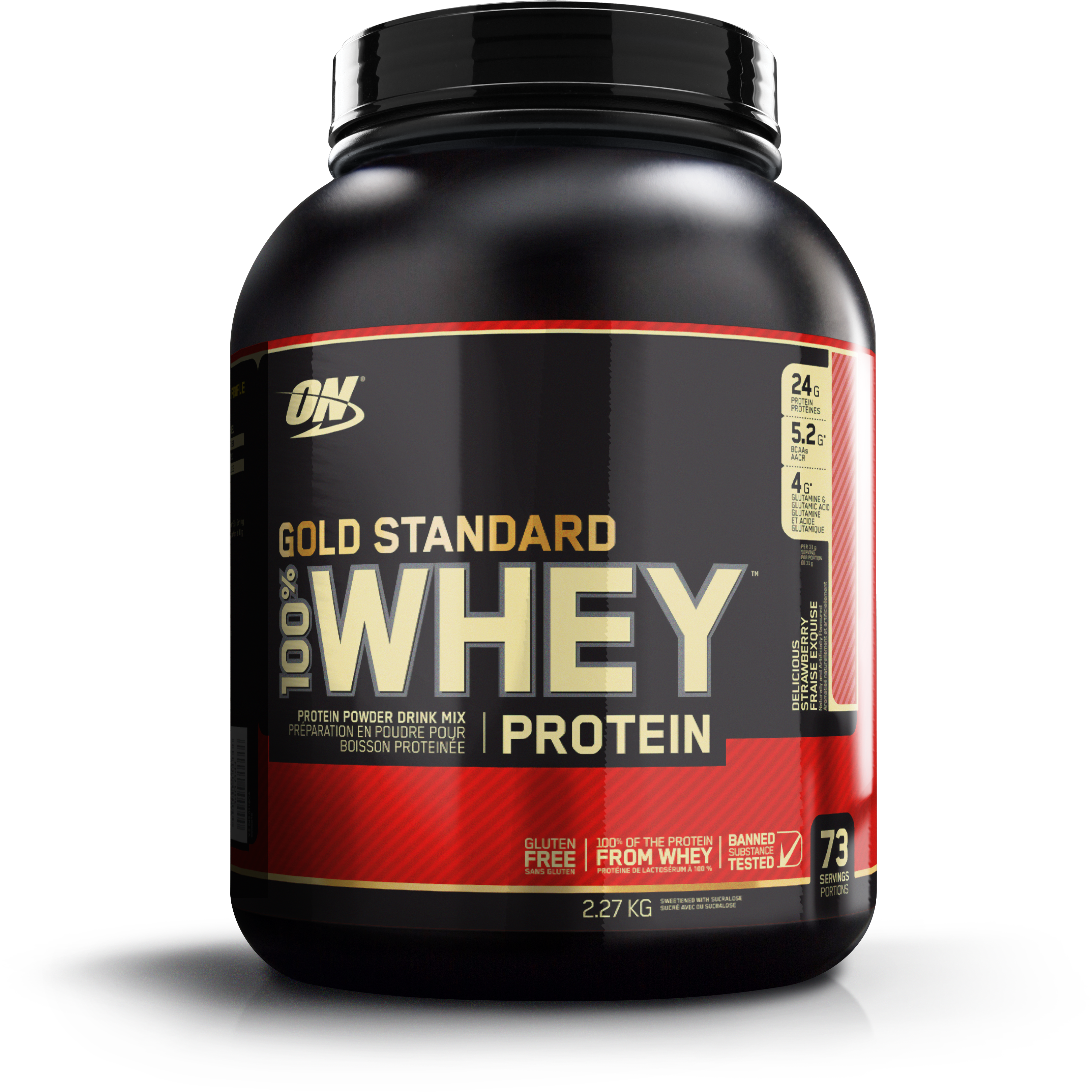 Optimum Nutrition Gold Standard Protein (5 lbs) Whey Protein Blend Strawberry Optimum Nutrition