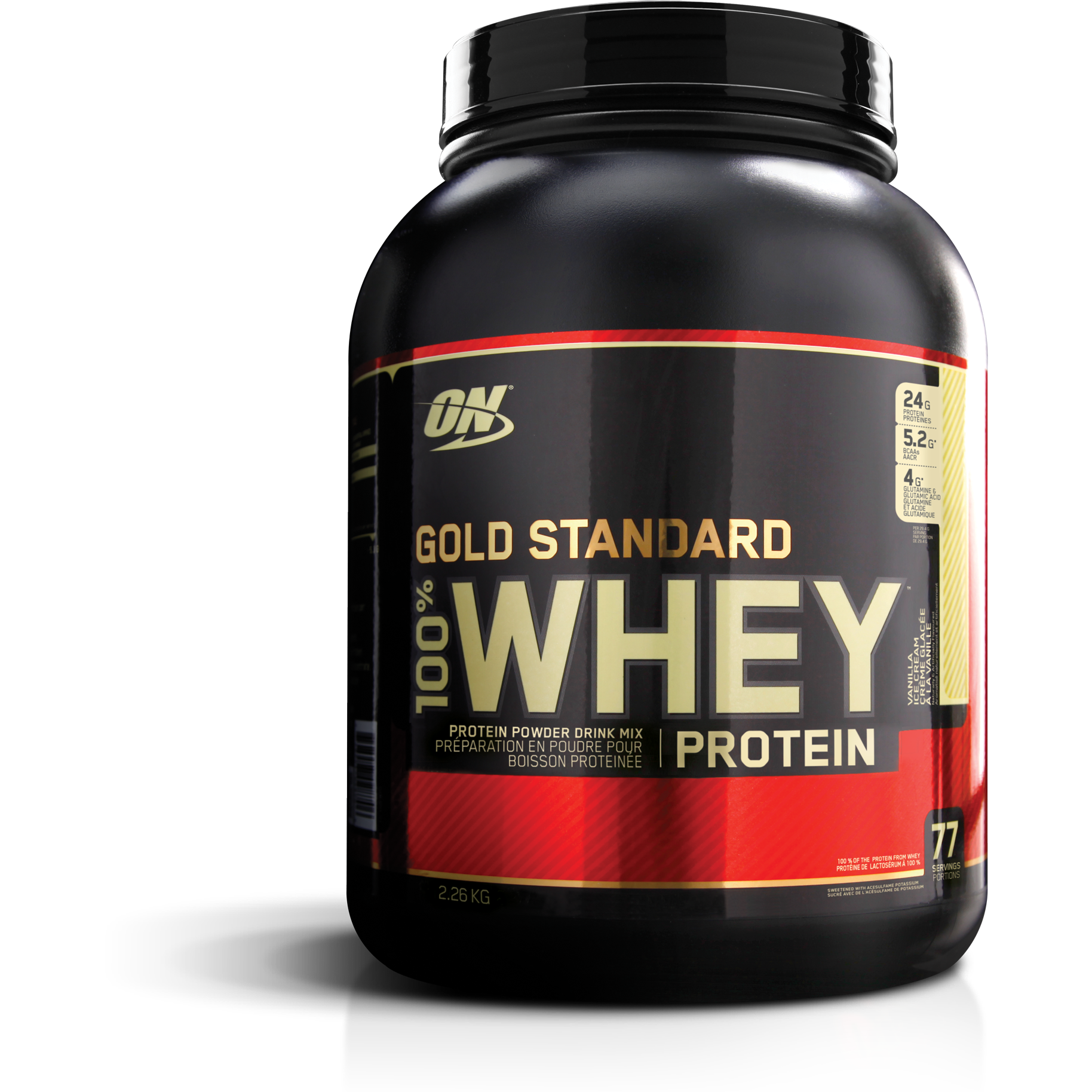 Optimum Nutrition Gold Standard Protein (5 lbs) Whey Protein Blend Vanilla Ice Cream Optimum Nutrition