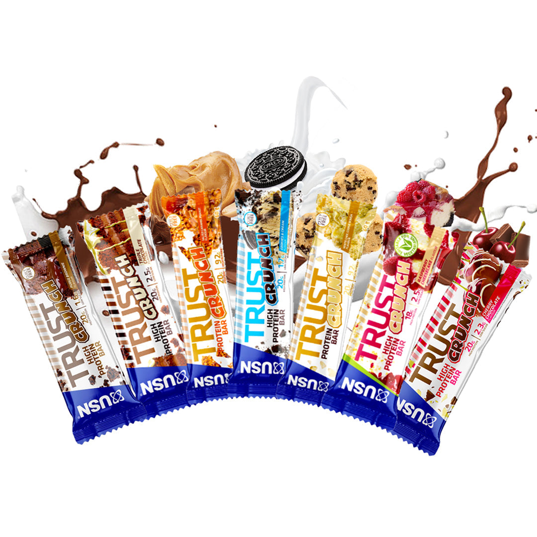USN Crunch Protein Bar (1 BOX of 12 bars) Protein Snacks Salted Caramel Peanut,Fudge Brownie BEST BY AUG 2023,Cookies & Cream BEST BY SEPT 2023,Triple Chocolate BEST BY JULY 2023,Cherry Chocolate BEST BY JULY 2023 USN