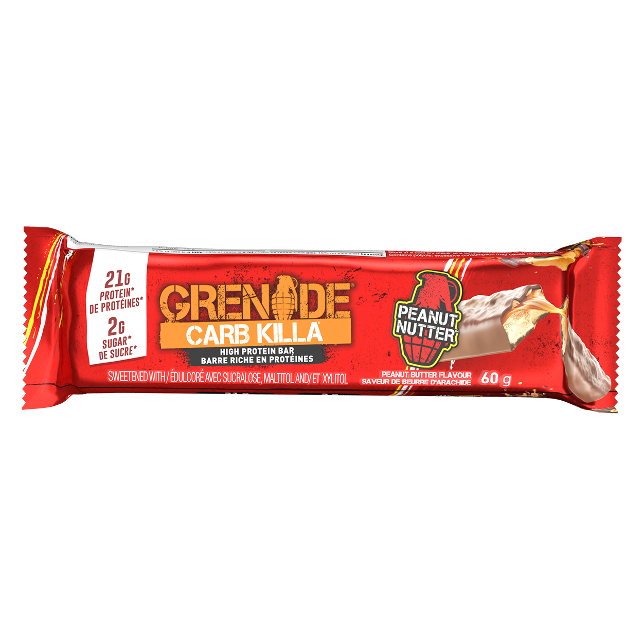 Grenade Carb Killa Keto Protein Bars (1 bar) Protein Snacks Peanut nutter Grenade