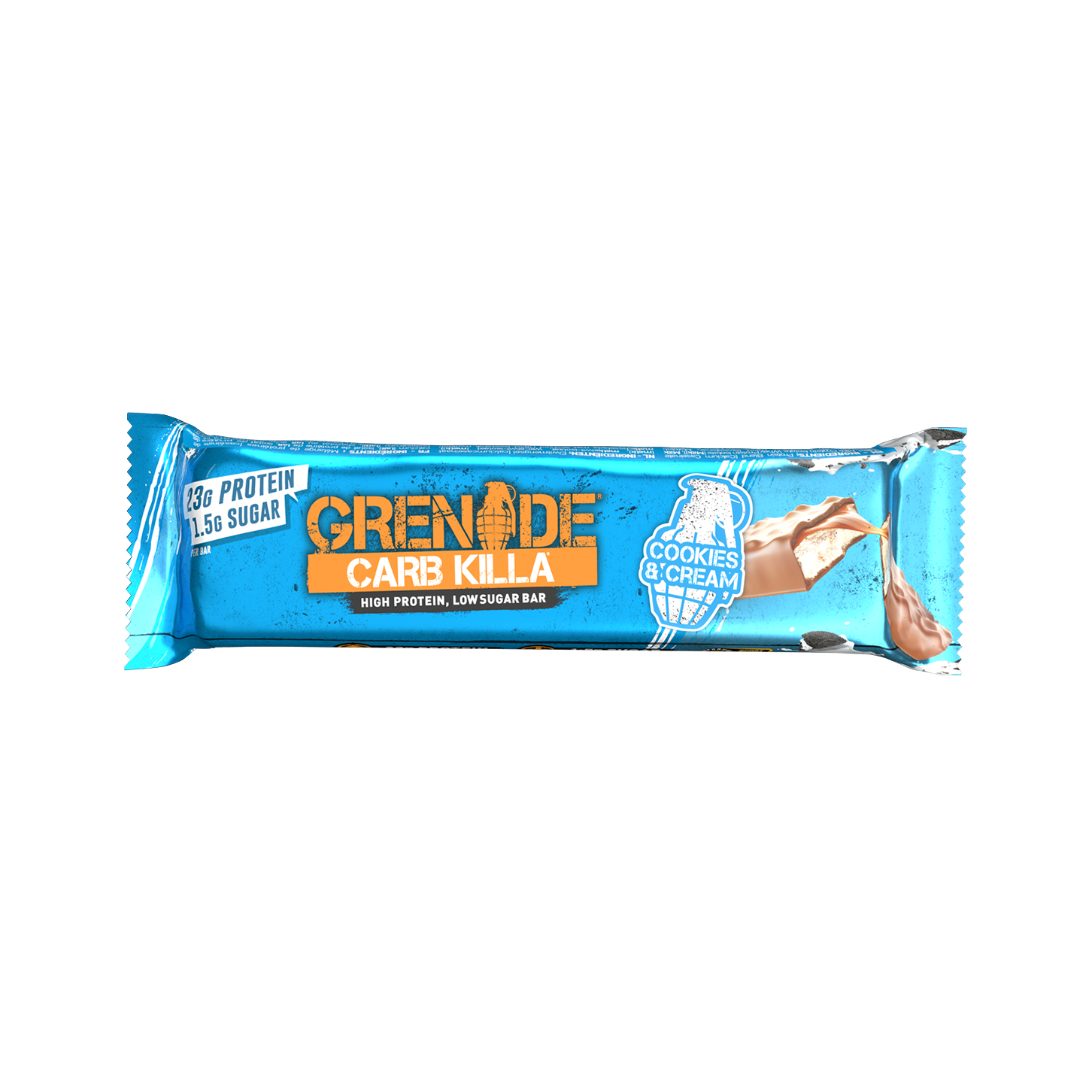 Grenade Carb Killa Keto Protein Bars (1 bar) Protein Snacks Cookies and Cream,Chocolate Chip Cookie Dough Grenade