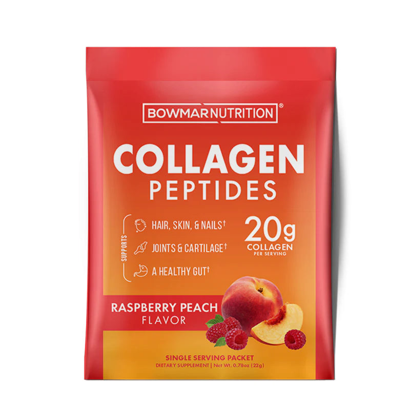 Bowmar Nutrition Collagen Peptides (Single Serving) collagen Raspberry Peach bowmar