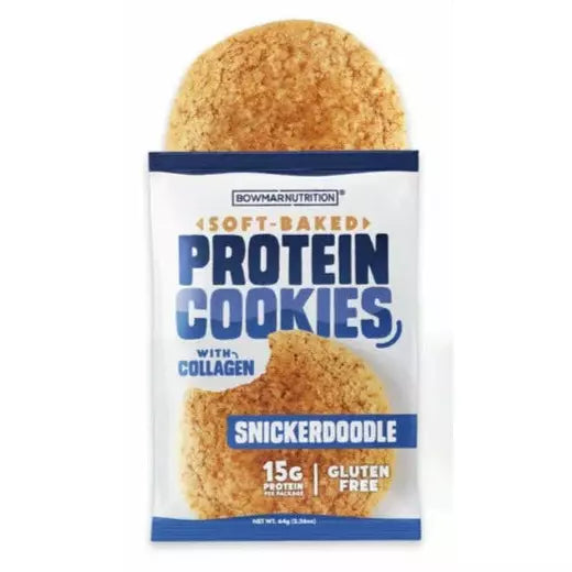 Bowmar Nutrition Protein Cookies (1 pack of 2 cookies) Protein Snacks Snickerdoodle Bowmar Nutrition
