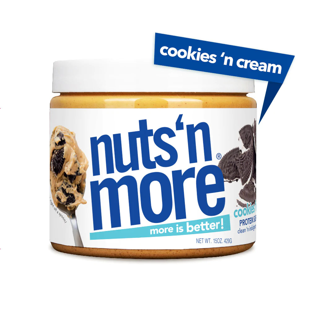 Nuts 'n More Protein Peanut Butter Protein Snacks Cookies 'N Cream Nuts 'n More nuts-n-more-protein-spread