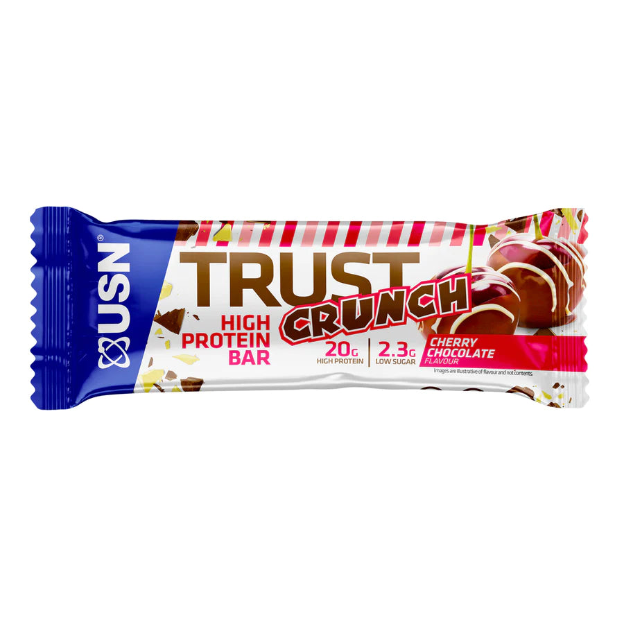 USN Crunch Protein Bar (1 bar) Protein Snacks Cherry Chocolate BEST BY JULY 2023 USN