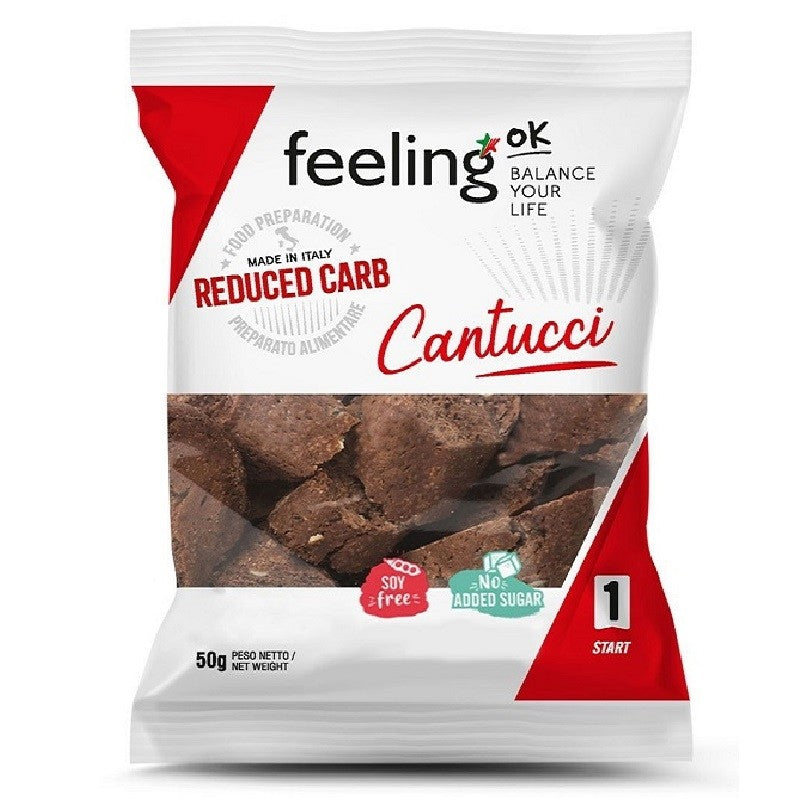 FeelingOK Keto Protein Cantucci Biscottis (1 bag) Protein Snacks Cacao FeelingOK