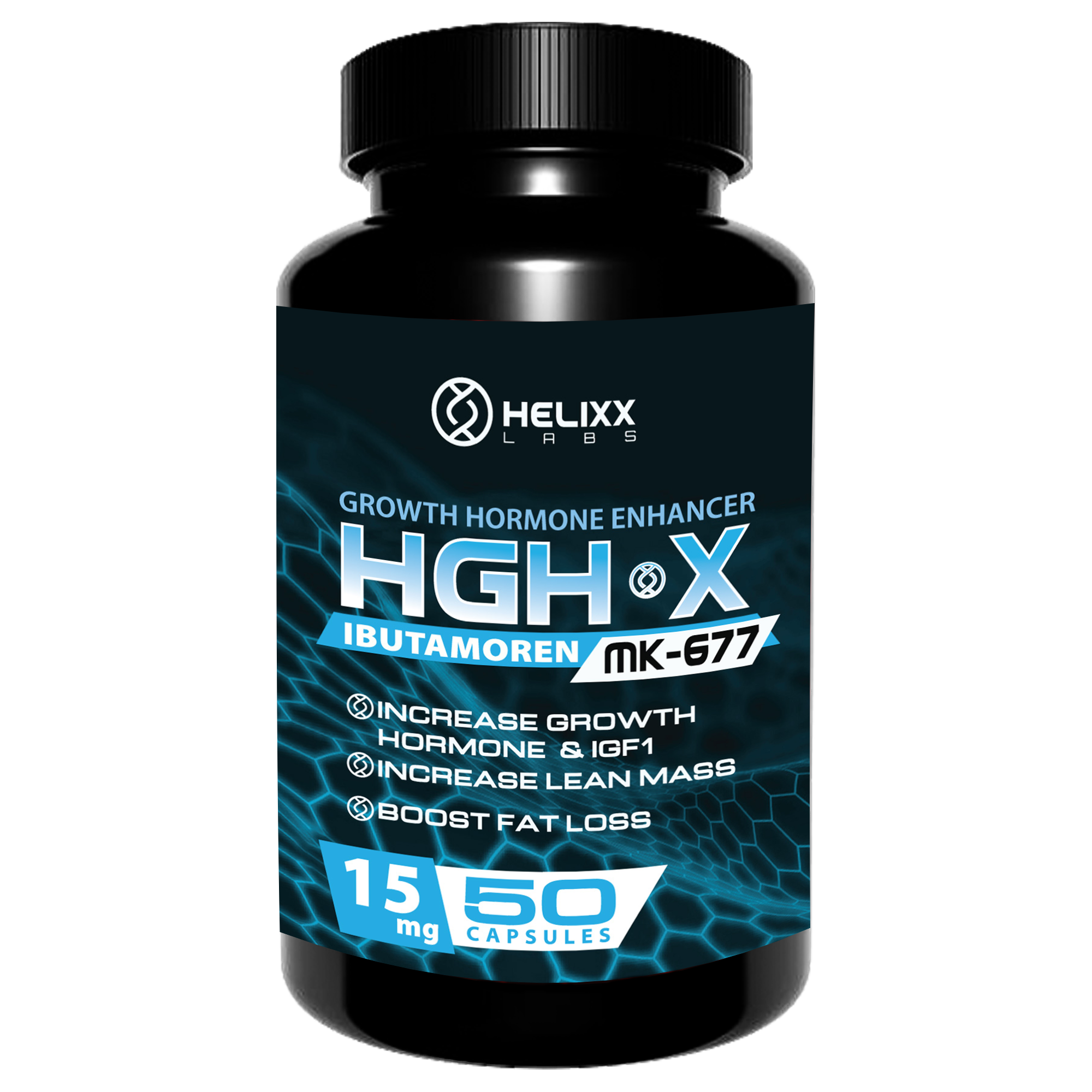 Helixx HGH X 15mg – 50 capsules BEST BY MAY 2024 Helixx Top Nutrition Canada