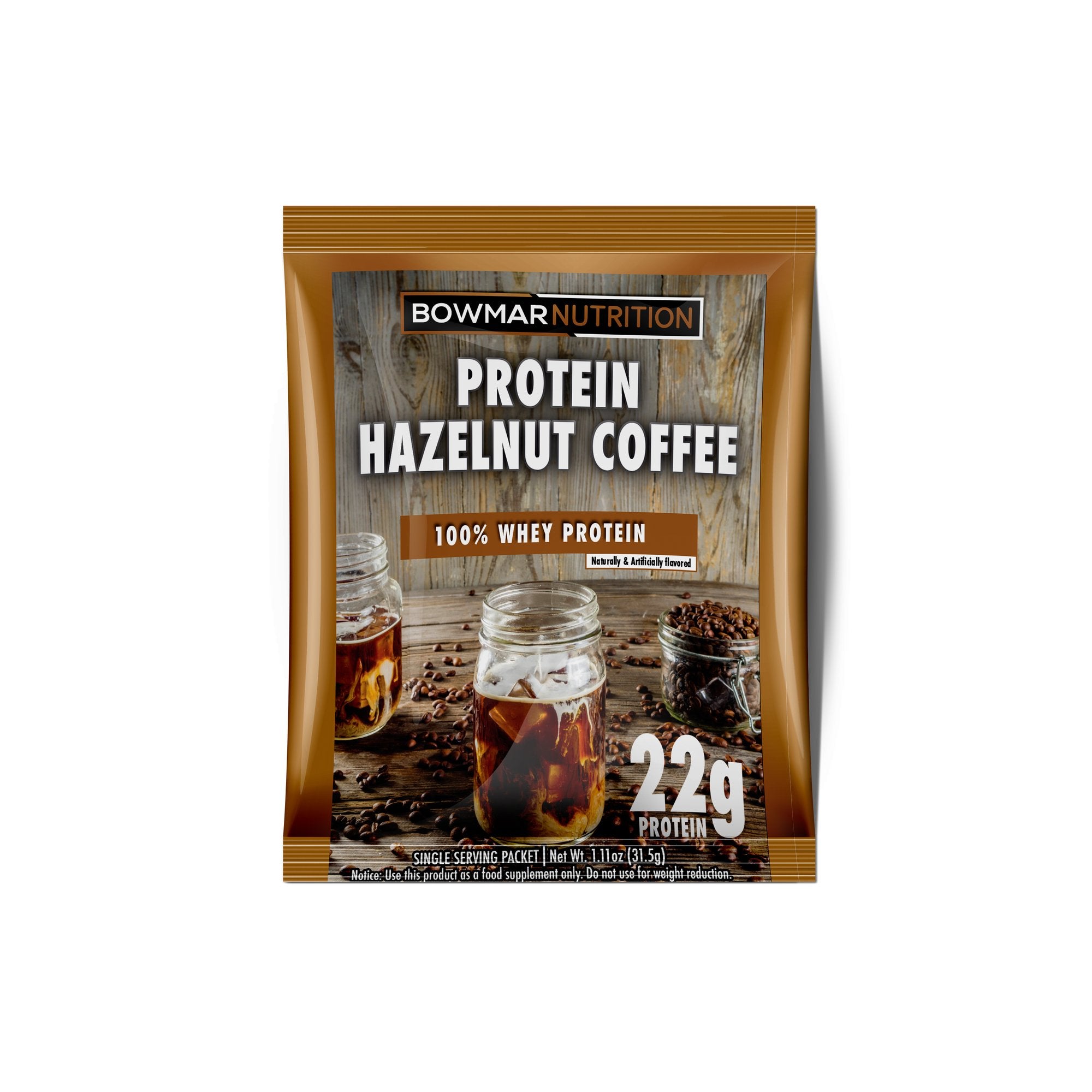 Bowmar Whey Protein Powder Sample (1 serving) bowmar-protein-powder-sachet-1-packet Protein Snacks Hazelnut Coffee bowmar