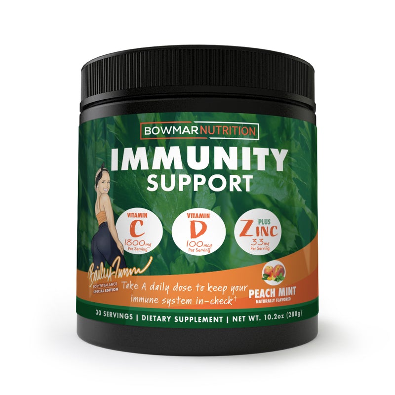Bowmar Nutrition Immunity Support (30 servings) Peach Mint Bowmar Nutrition