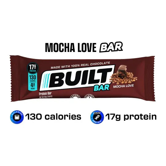 Built Protein Bar (1 bar) Protein Snacks Mocha Love Built Bar