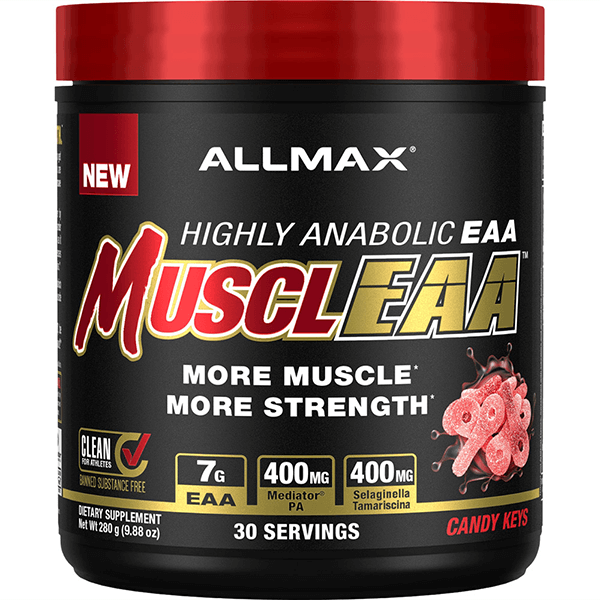 Allmax Nutrition MusclEAA (30 servings) BCAAs and Amino Acids Candy Keys Allmax Nutrition