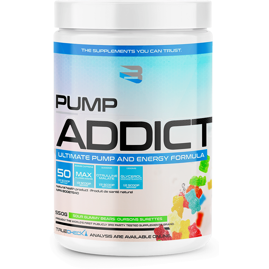 Believe Pump Addict Pre-Workout (50 servings) Pre-workout Sour Gummy Bears Believe Supplements