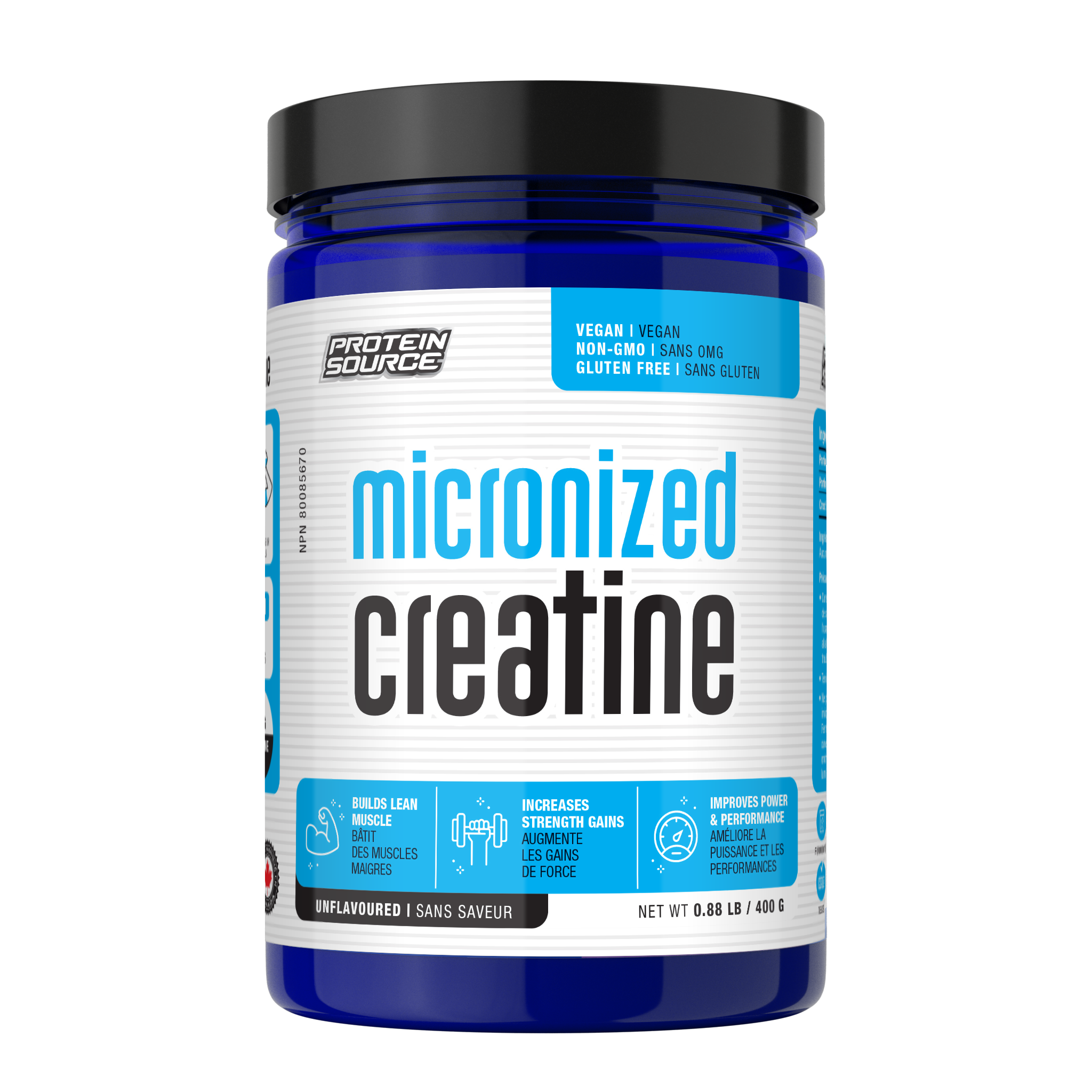Protein Source Unflavoured Micronized Creatine Monohydrate (400g) Protein Source