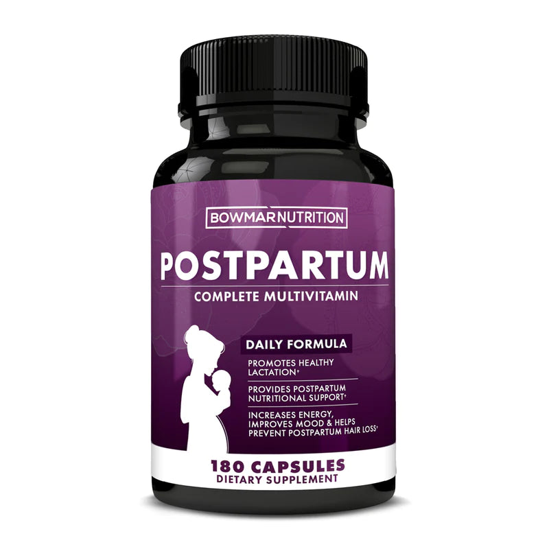 Bowmar Nutrition Postpartum Multivitamin 180 capsules Bowmar Nutrition Top Nutrition Canada