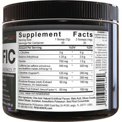 PEScience Prolific Pre-Workout 40 servings PEScience Top Nutrition Canada