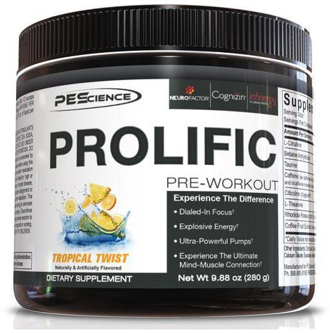 PEScience Prolific Pre-Workout 40 servings PEScience Top Nutrition Canada