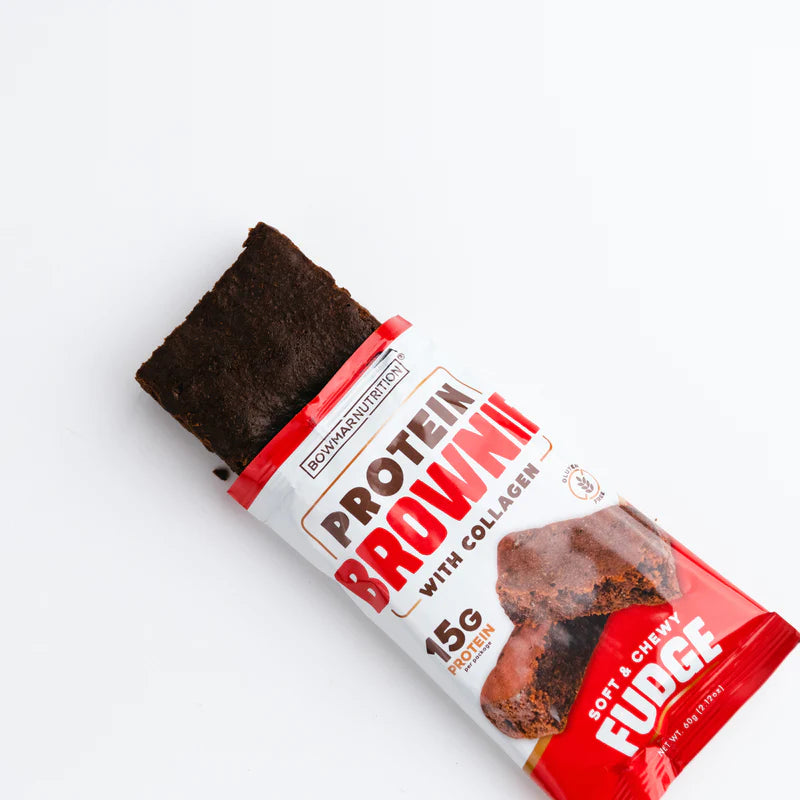 Bowmar Nutrition Protein Brownie (1 brownie) Protein Snacks Fudge (gluten free) Bowmar Nutrition