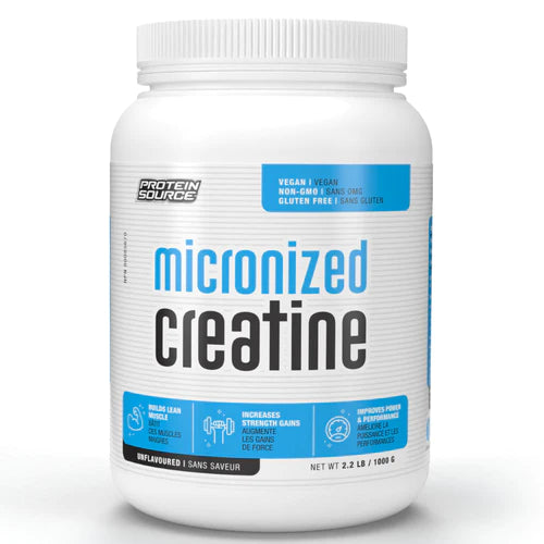 Protein Source Unflavored Micronized Creatine Monohydrate 1000g Protein Source Top Nutrition Canada