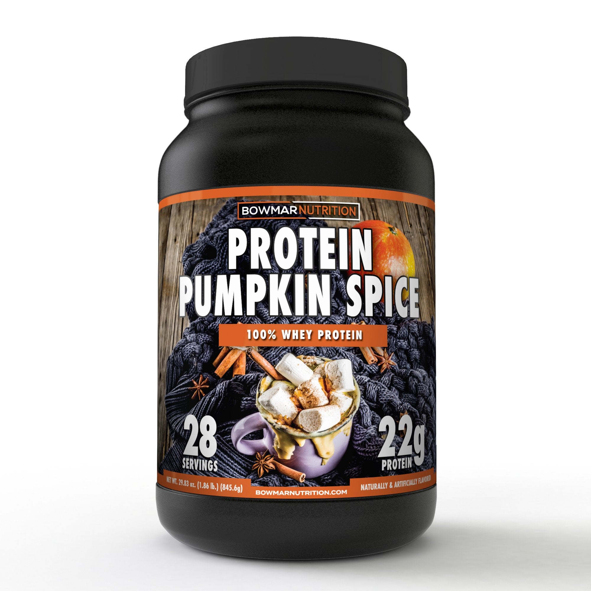 Bowmar Nutrition Whey Protein Powder (2 lbs) Whey Protein Pumpkin Spice Bowmar Nutrition