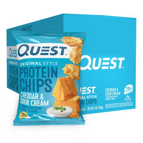 Quest Nutrition Protein Chips (Box of 8) copy-of-quest-nutrition-protein-chips-1-bag Protein Snacks Original Style Cheddar & Sour Cream Quest Nutrition
