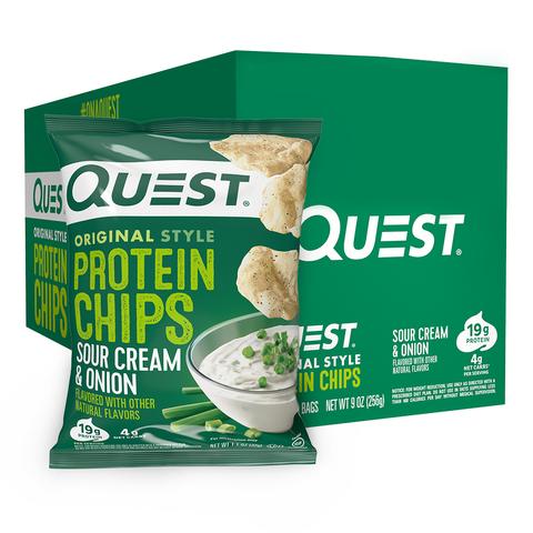 Quest Nutrition Protein Chips (Box of 8) copy-of-quest-nutrition-protein-chips-1-bag Protein Snacks Original Style Sour Cream & Onion Quest Nutrition