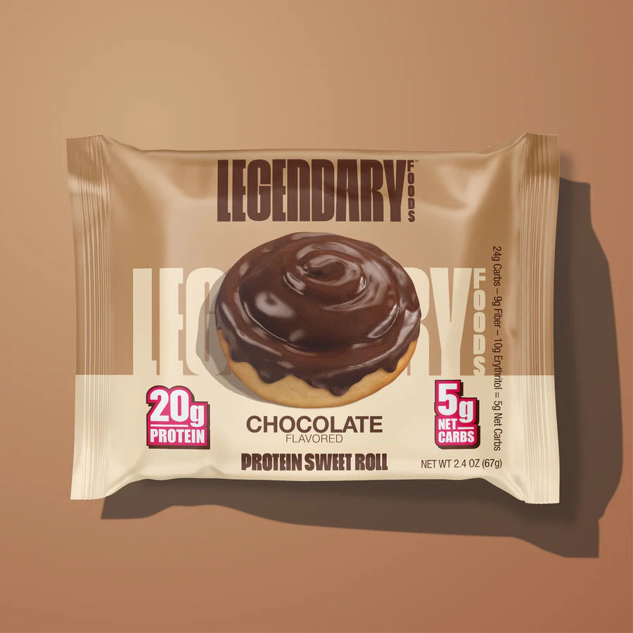 Legendary Foods Protein Sweet Roll (1 roll) Protein Snacks Chocolate Legendary Foods