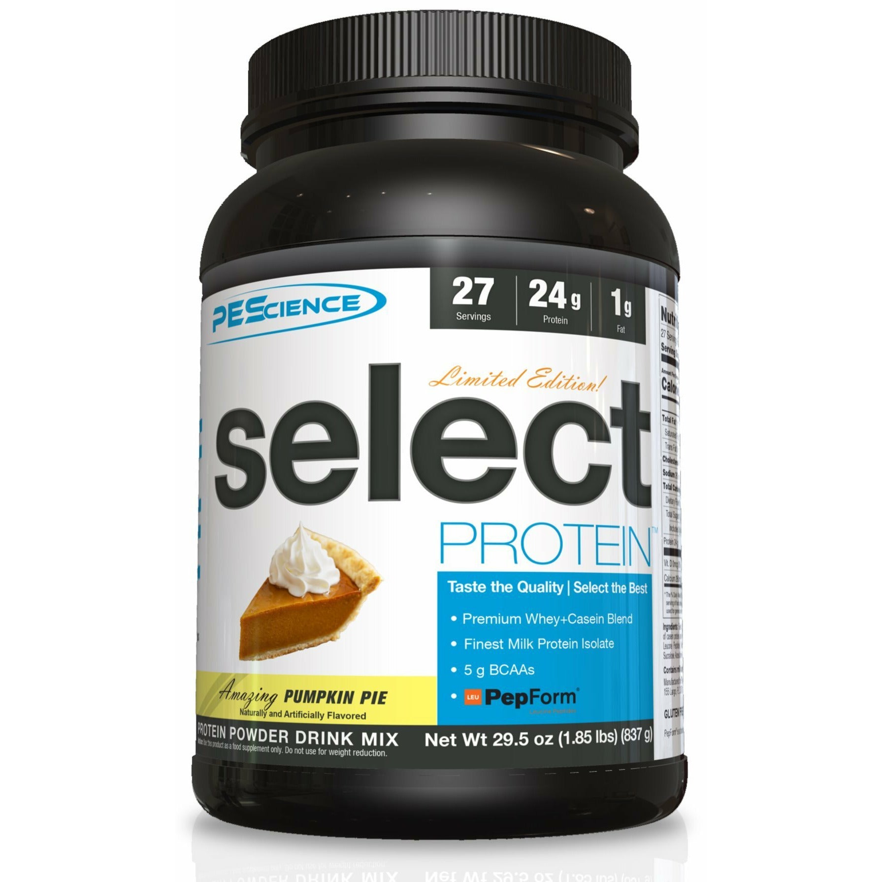 PEScience Select Protein (27 servings) pescience-select-protein-30-servings Whey Protein Blend Pumpkin Pie - LIMITED EDITION PEScience